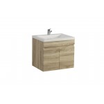 Berge White Oak Wall Hung 600 Cabinet Only